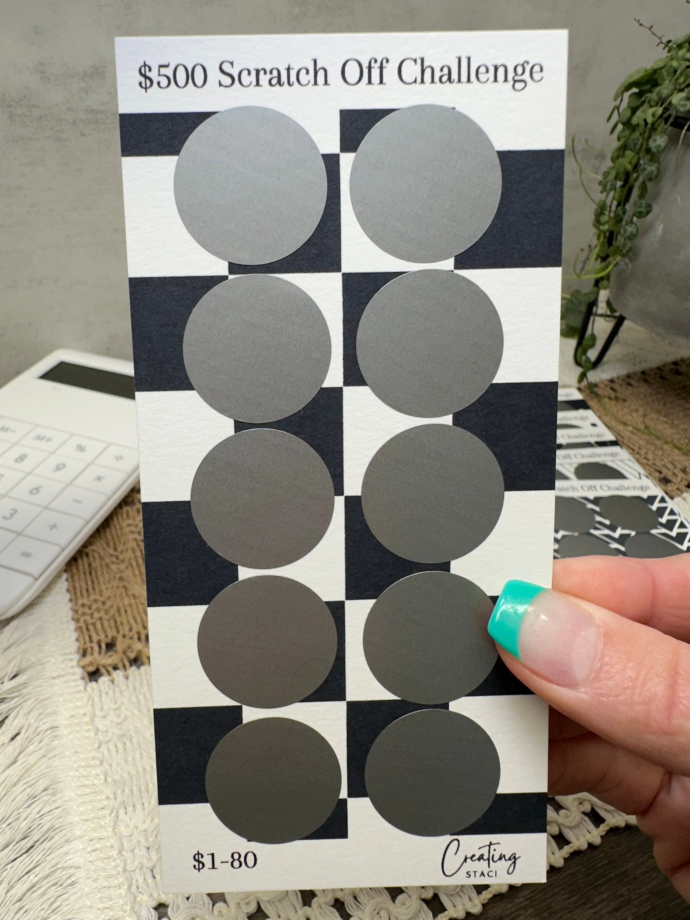 Scratch Off Savings Challenge