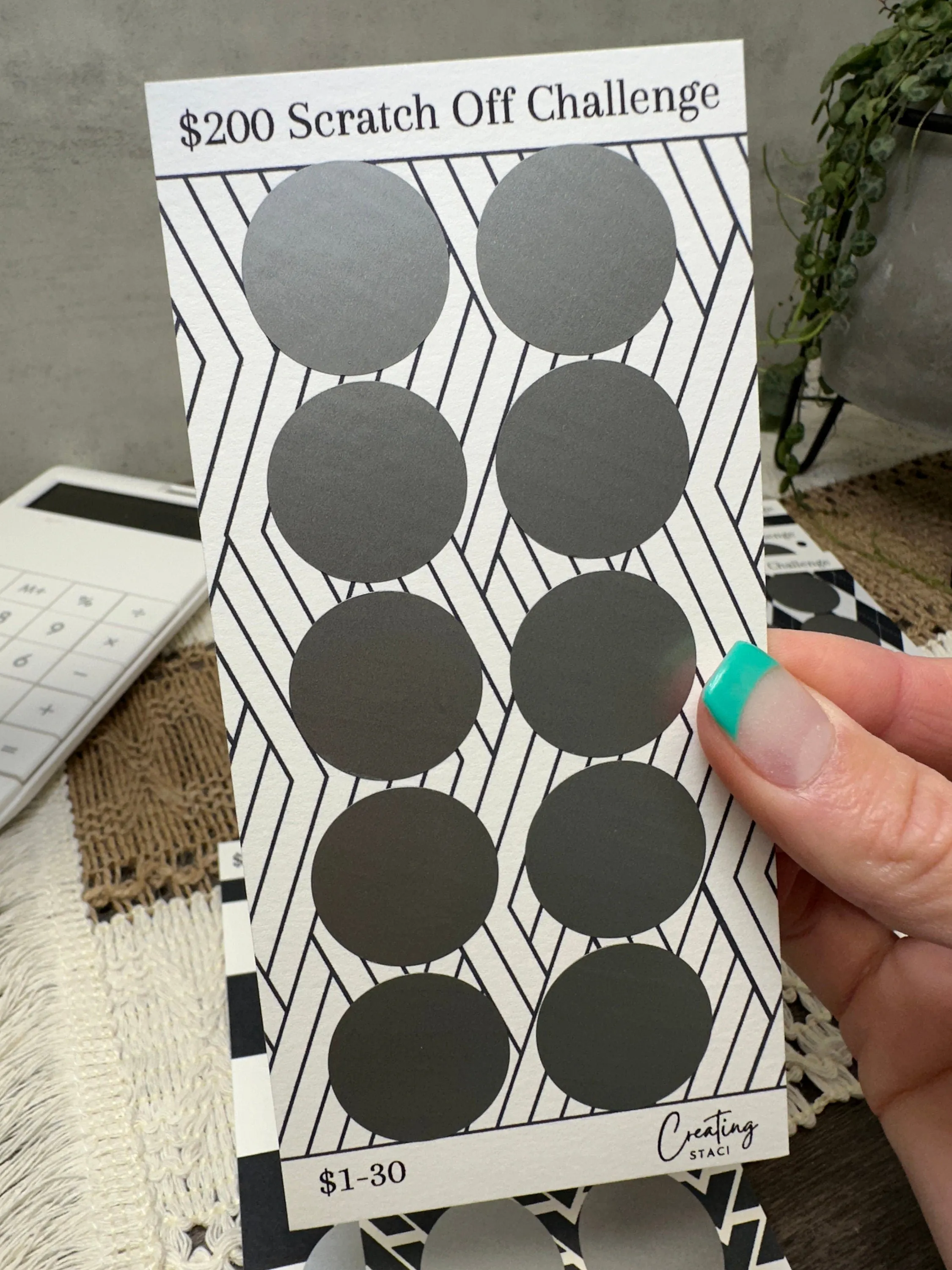 Scratch Off Savings Challenge