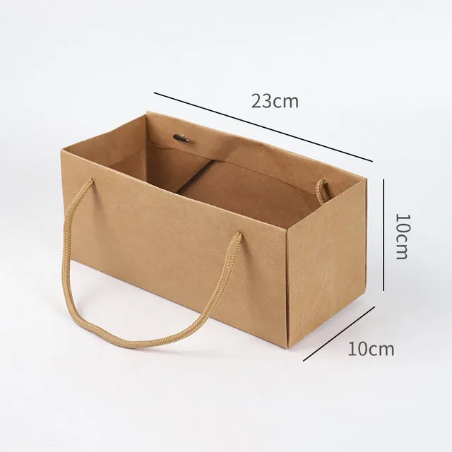 Set of 10 Kraft Paper Flower Arrangement Boxes