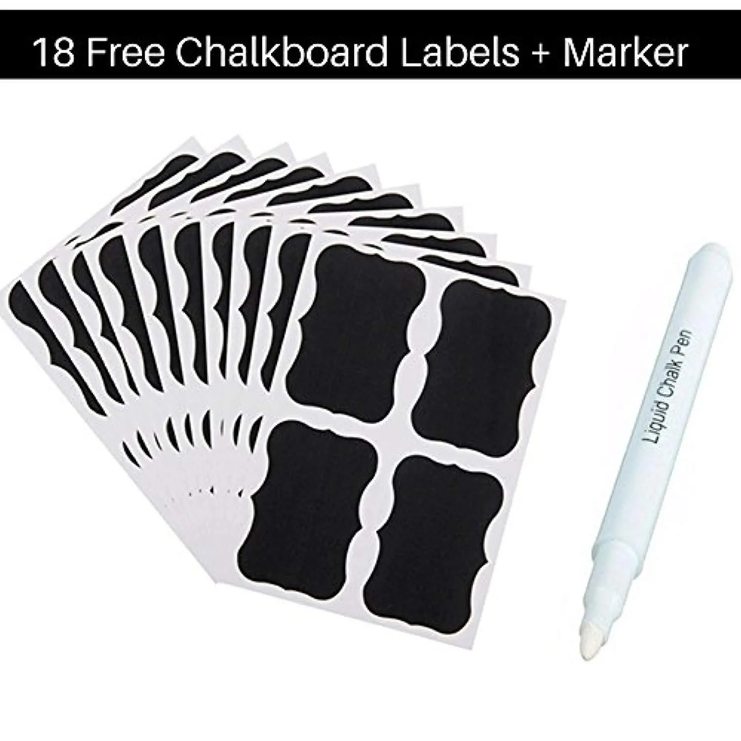 Shazo Airtight Container Set for Food Storage - 8 Piece Set   FREE 18 Chalkboard Labels - Strong Heavy Duty Plastic - BPA Free - Modular Design Storage - Clear Plastic w/Visual Window Easy Lock Lids
