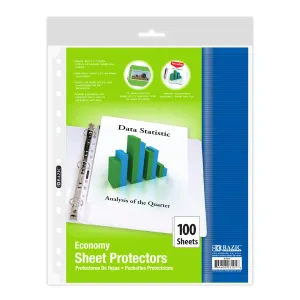 Sheet Protectors Economy Weight Top Loading (100/Pack)
