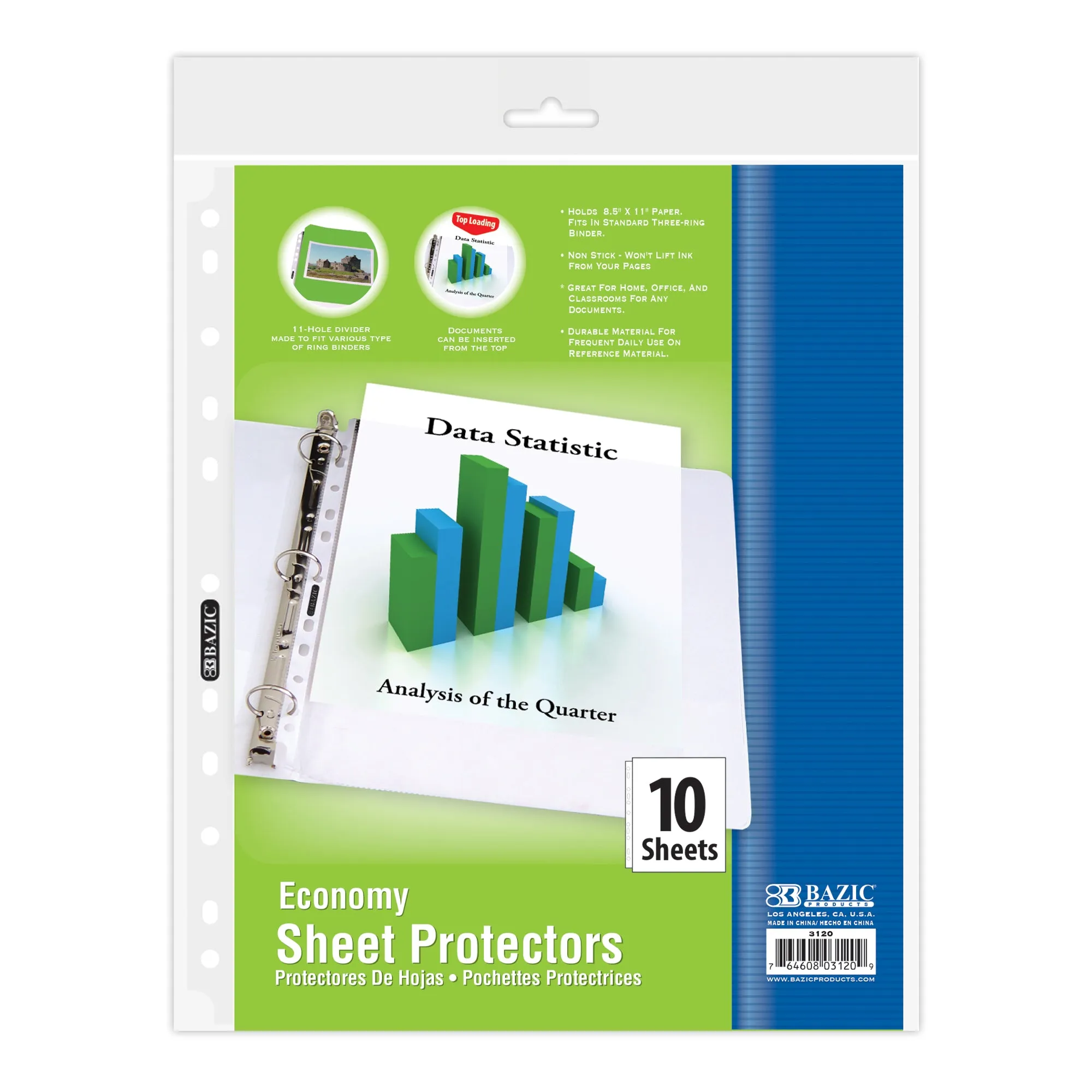 Sheet Protectors Economy Weight Top Loading (10/Pack)