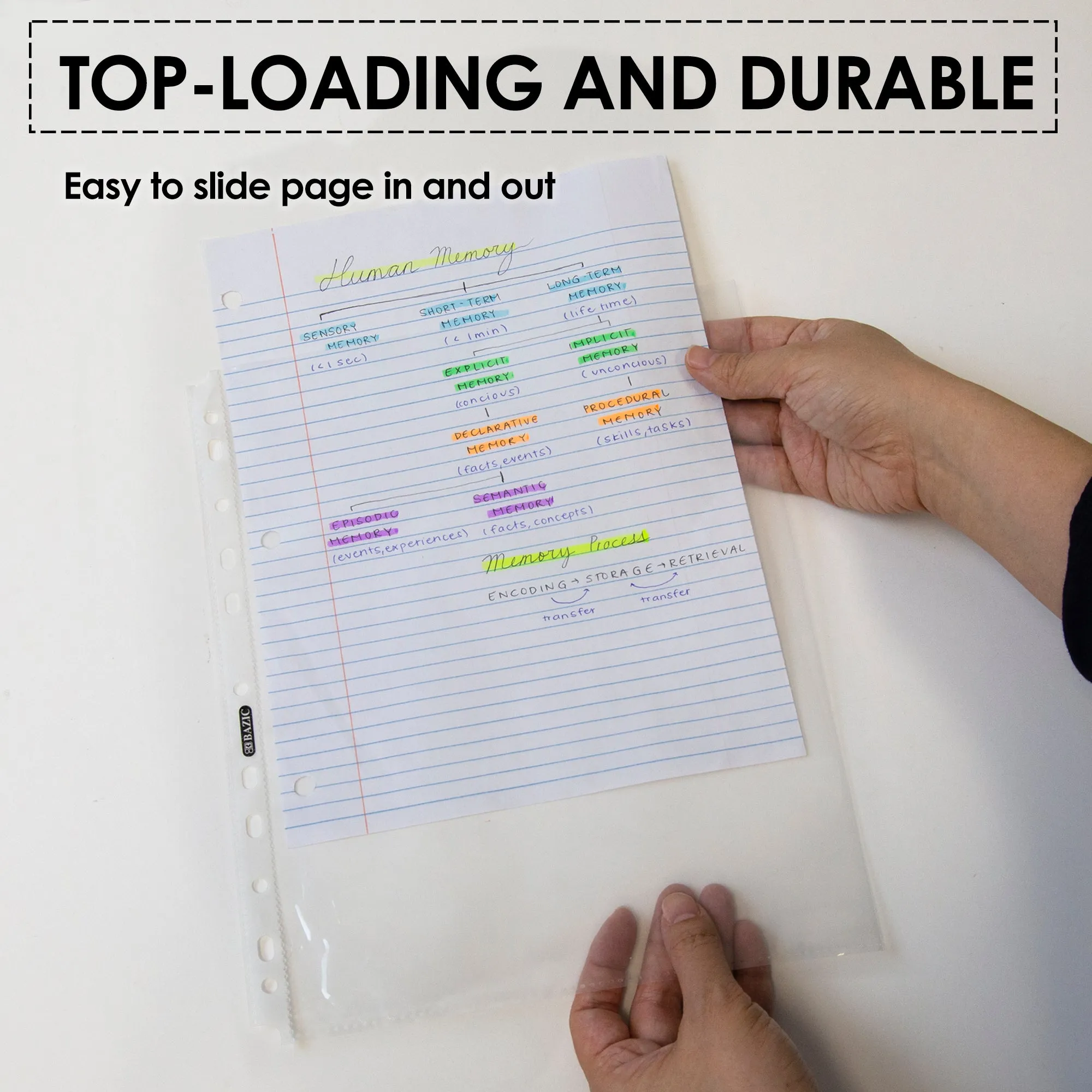 Sheet Protectors Standard Weight Top Loading (10/Pack)