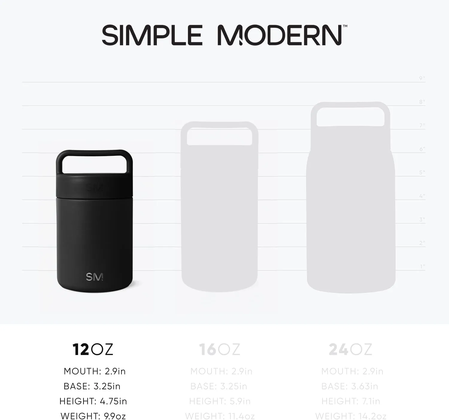 Simple Modern Food Jar for Hot Food | Reusable Stainless Steel Vacuum Insulated Leak Proof Lunch Storage for Smoothie Bowl, Soup, Oatmeal | Provision Collection | 12oz | Deep Ocean