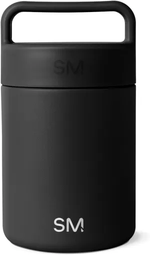 Simple Modern Food Jar for Hot Food | Reusable Stainless Steel Vacuum Insulated Leak Proof Lunch Storage for Smoothie Bowl, Soup, Oatmeal | Provision Collection | 12oz | Midnight Black