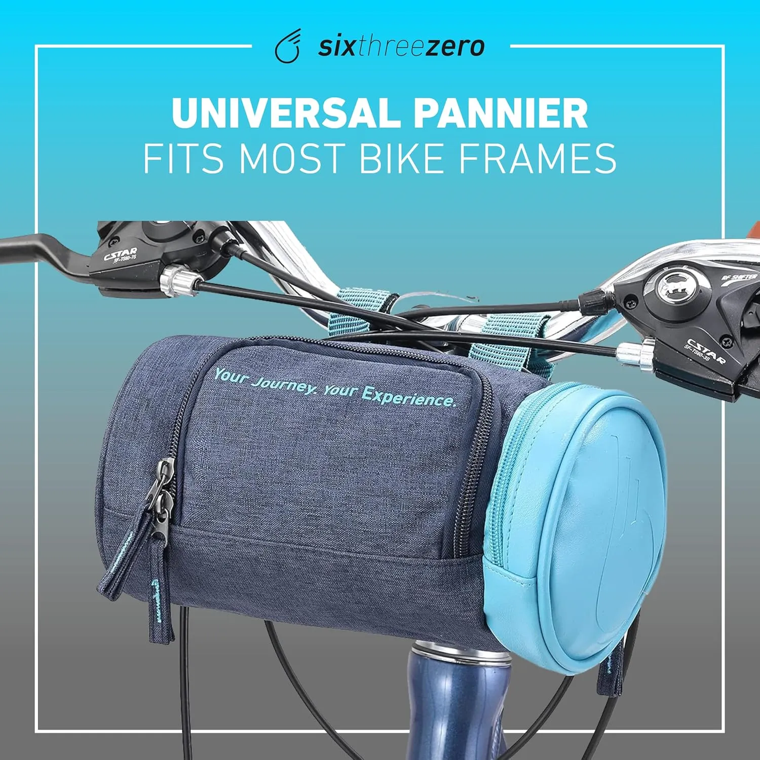 sixthreezero Bike Handlebar Bag, Waterproof Bicycle Front Roll Bag