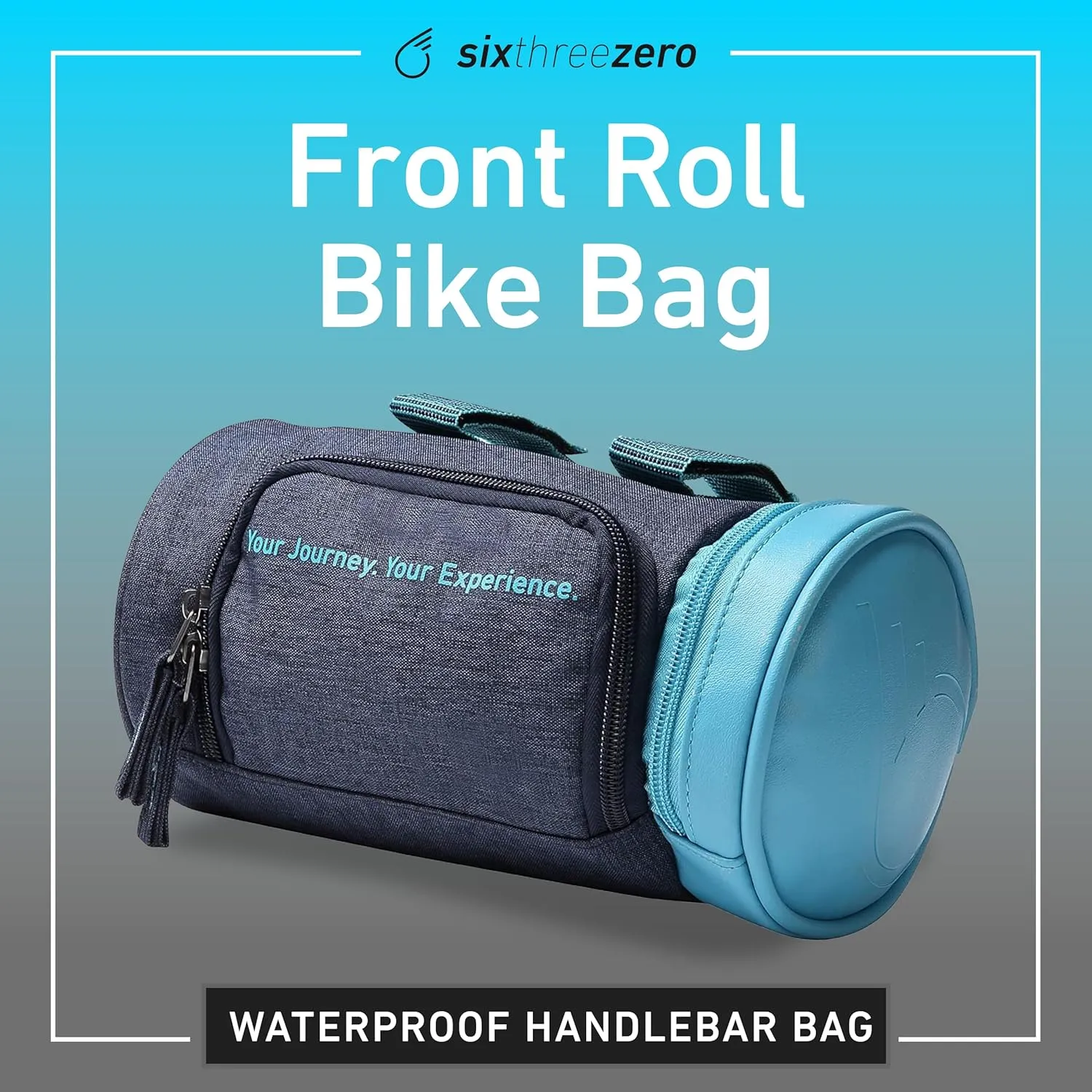 sixthreezero Bike Handlebar Bag, Waterproof Bicycle Front Roll Bag