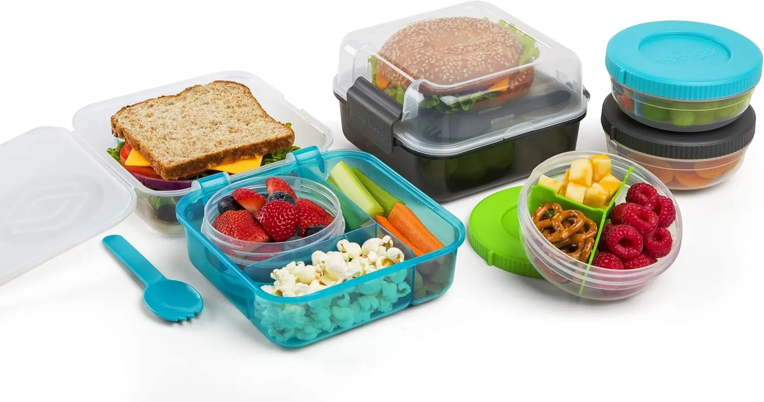 SnapLock 14-Piece Lunch Container Set – Leak-Proof, Stackable, BPA-Free, Perfect for Meals on the Go