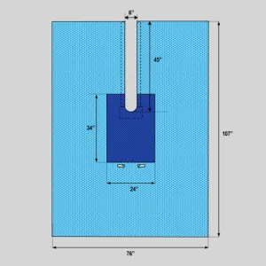 Split Ortho Drape