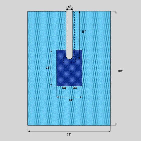 Split Ortho Drape