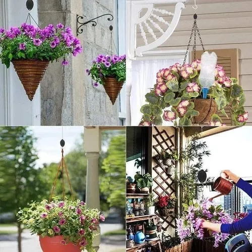 🔥Spring Pre Sale🌳Plant Pulley Set For Garden Baskets Pots, Birds Feeder