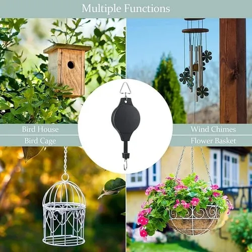 🔥Spring Pre Sale🌳Plant Pulley Set For Garden Baskets Pots, Birds Feeder