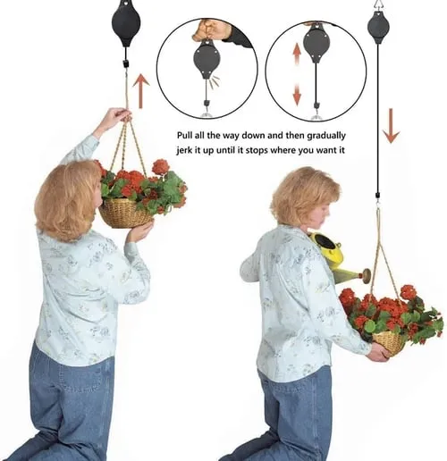 🔥Spring Pre Sale🌳Plant Pulley Set For Garden Baskets Pots, Birds Feeder