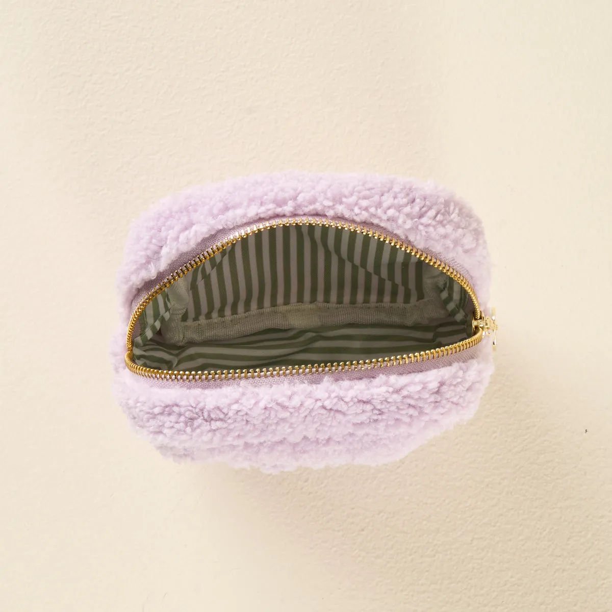 Square Teddy Pouch - Floral Lilac