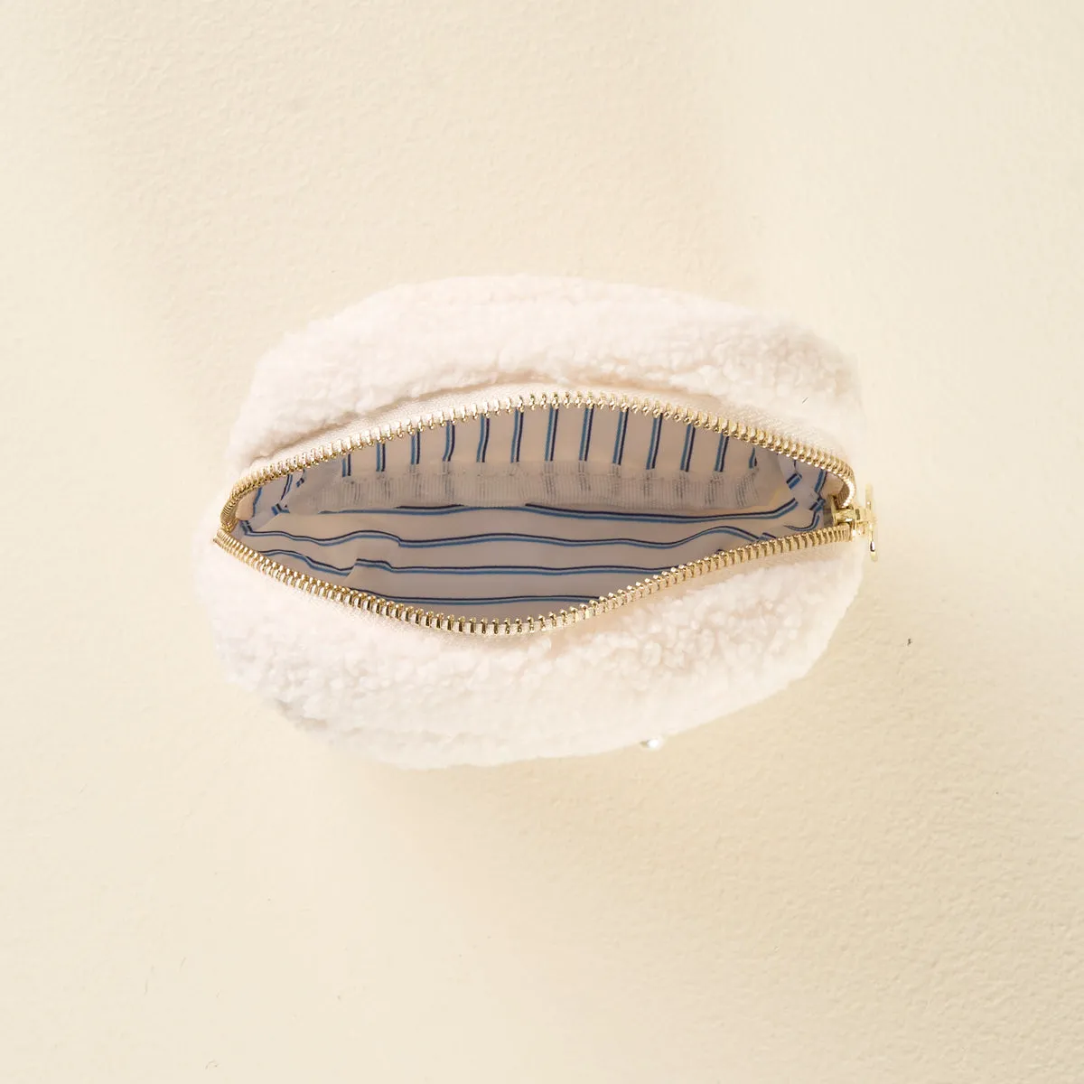 Square Teddy Pouch - Seashells   Pearls
