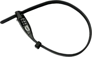 Squire Bike Locks STRAPLOK™ Combi 10 - Ultra-Lightweight Multi-Functional Zip-Tie Style Café Bike Lock with 10mm Stainless Steel Core, 450mm Length, 3-Wheel Recodable Combination