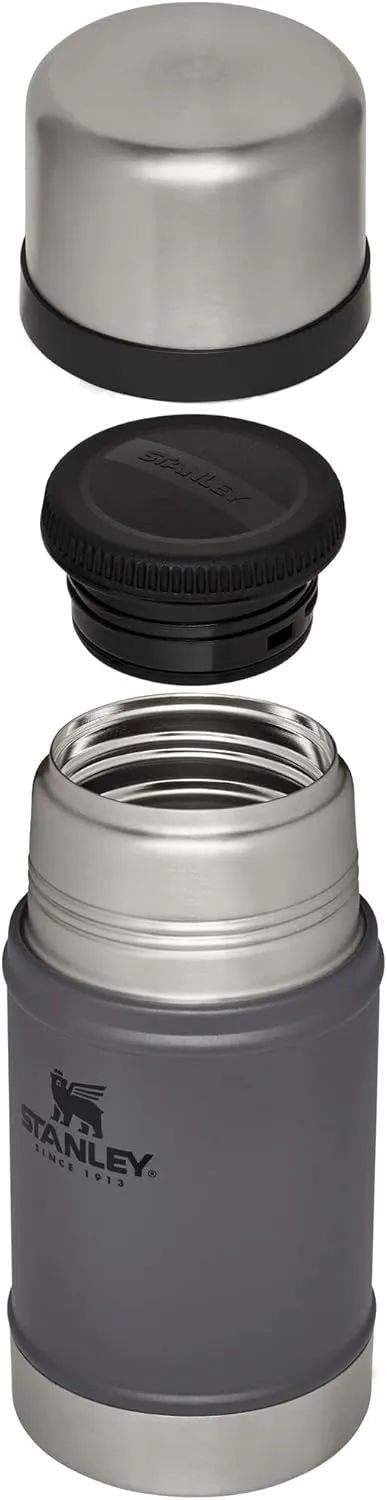 STANLEY Vacuum Insulated Large Food Jar, 18/8 Stainless Steel Food Jar for Cold and Hot Food, Soup Thermos with Leak Proof Lid Doubles as Cup, Wide Mouth Food Thermos