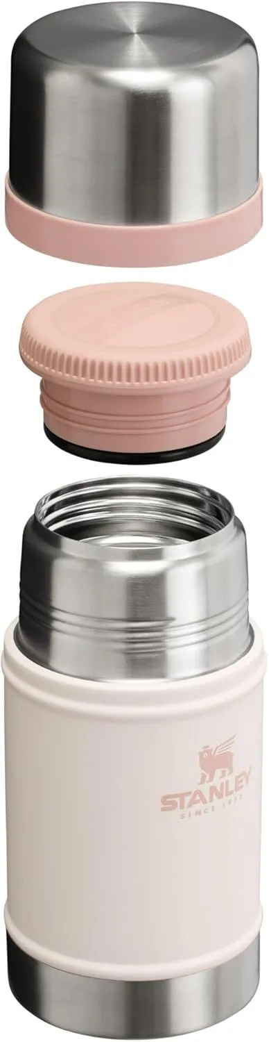STANLEY Vacuum Insulated Large Food Jar, 18/8 Stainless Steel Food Jar for Cold and Hot Food, Soup Thermos with Leak Proof Lid Doubles as Cup, Wide Mouth Food Thermos