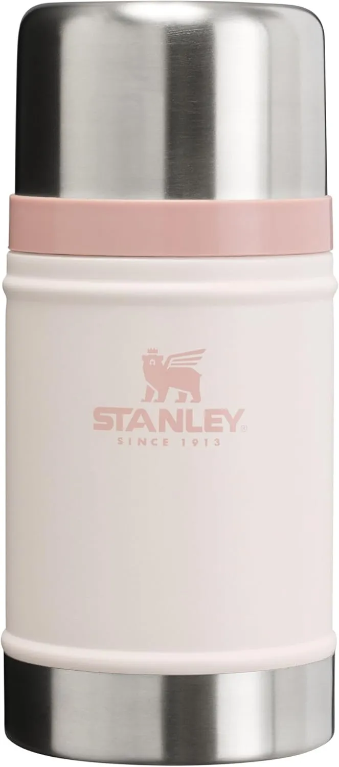 STANLEY Vacuum Insulated Large Food Jar, 18/8 Stainless Steel Food Jar for Cold and Hot Food, Soup Thermos with Leak Proof Lid Doubles as Cup, Wide Mouth Food Thermos