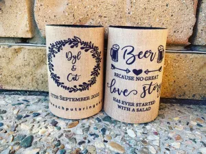 Stubby Holder  - Beer and Love Story
