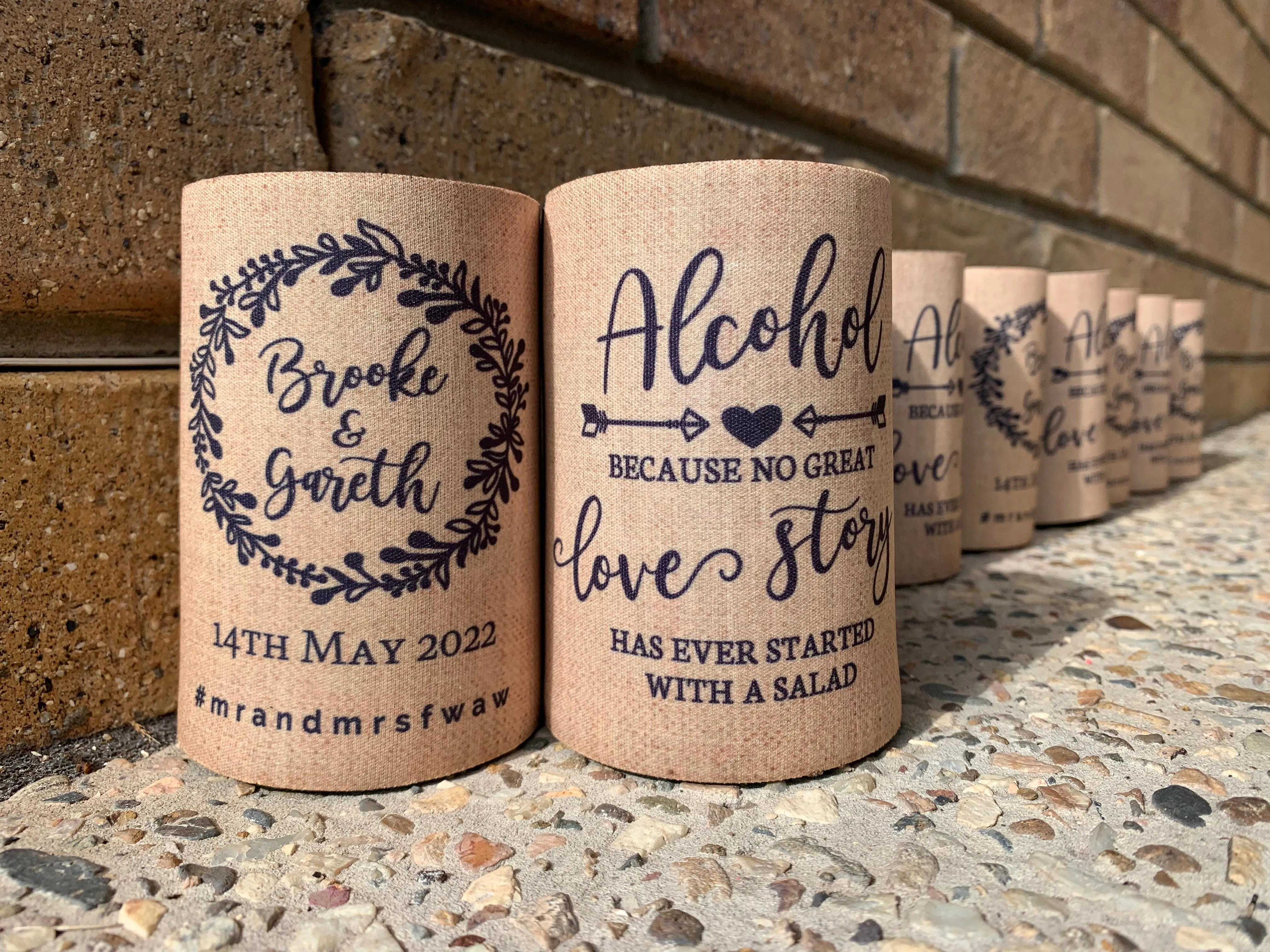 Stubby Holder  - Beer and Love Story