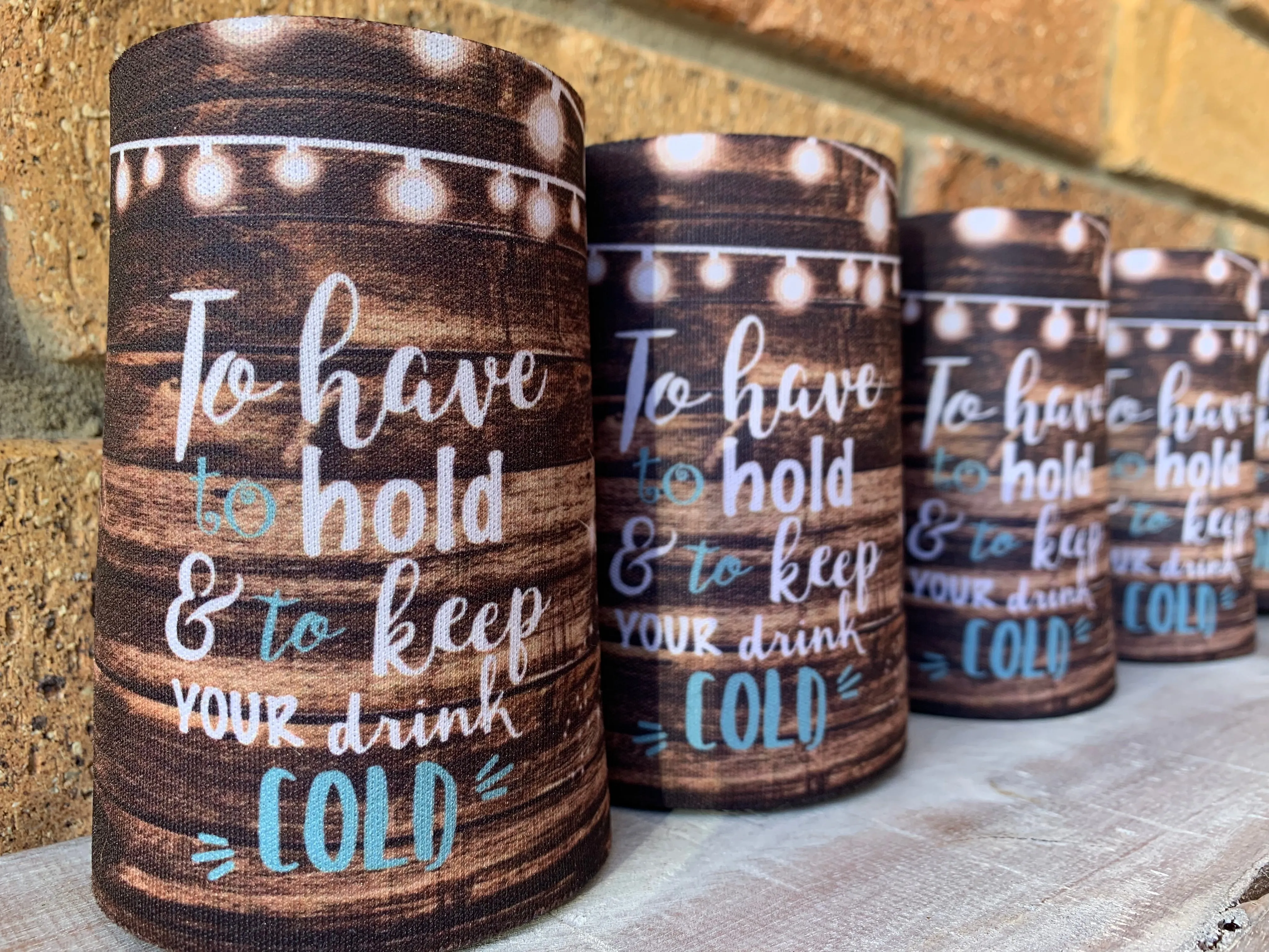Stubby Holder - Fairy Lights To Have & To Hold