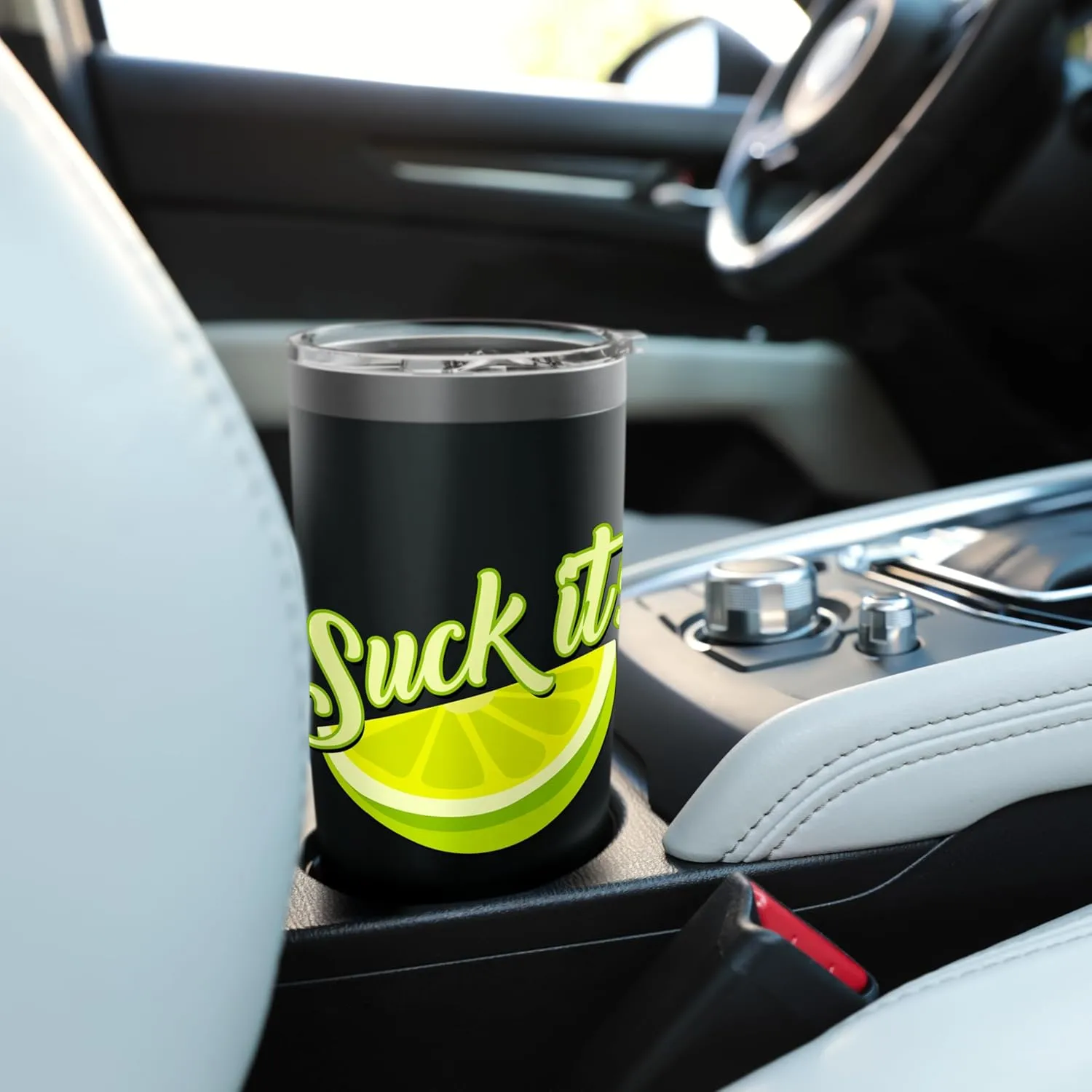 Suck It Mexican Shirt Funny Green Lime Slice Gift Lemon Love Stainless Steel Insulated Tumbler