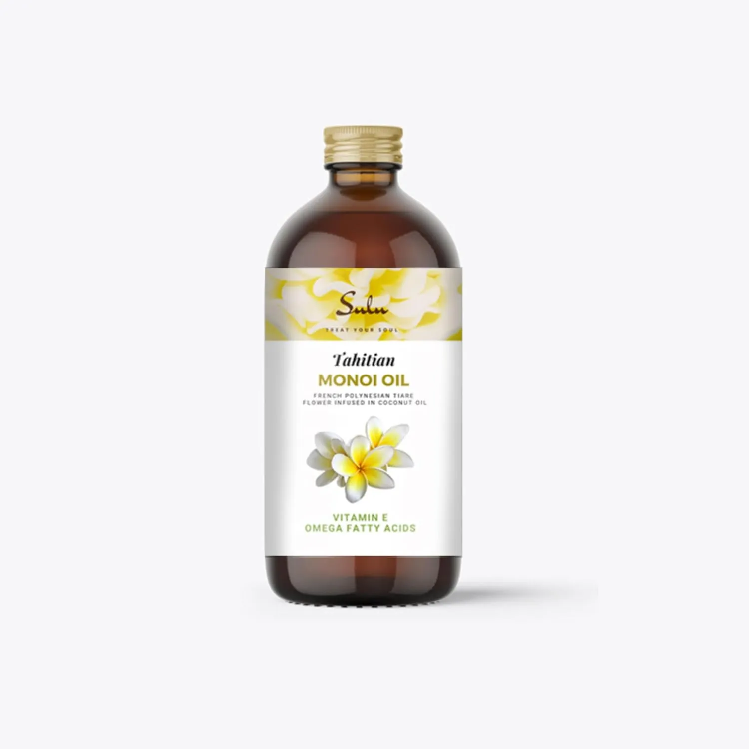 SULU ORGANICS 100% Pure Tahitian Monoi de Tahiti Body, Nail and Hair Oil 1 Gallon (128 FL.OZ)