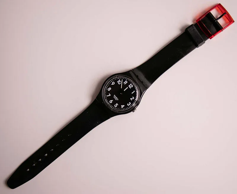 Swatch BLACK SUIT GB247 | 2009 Vintage Black Swatch Watch