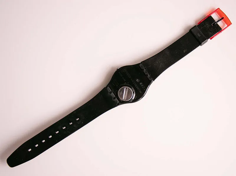 Swatch BLACK SUIT GB247 | 2009 Vintage Black Swatch Watch