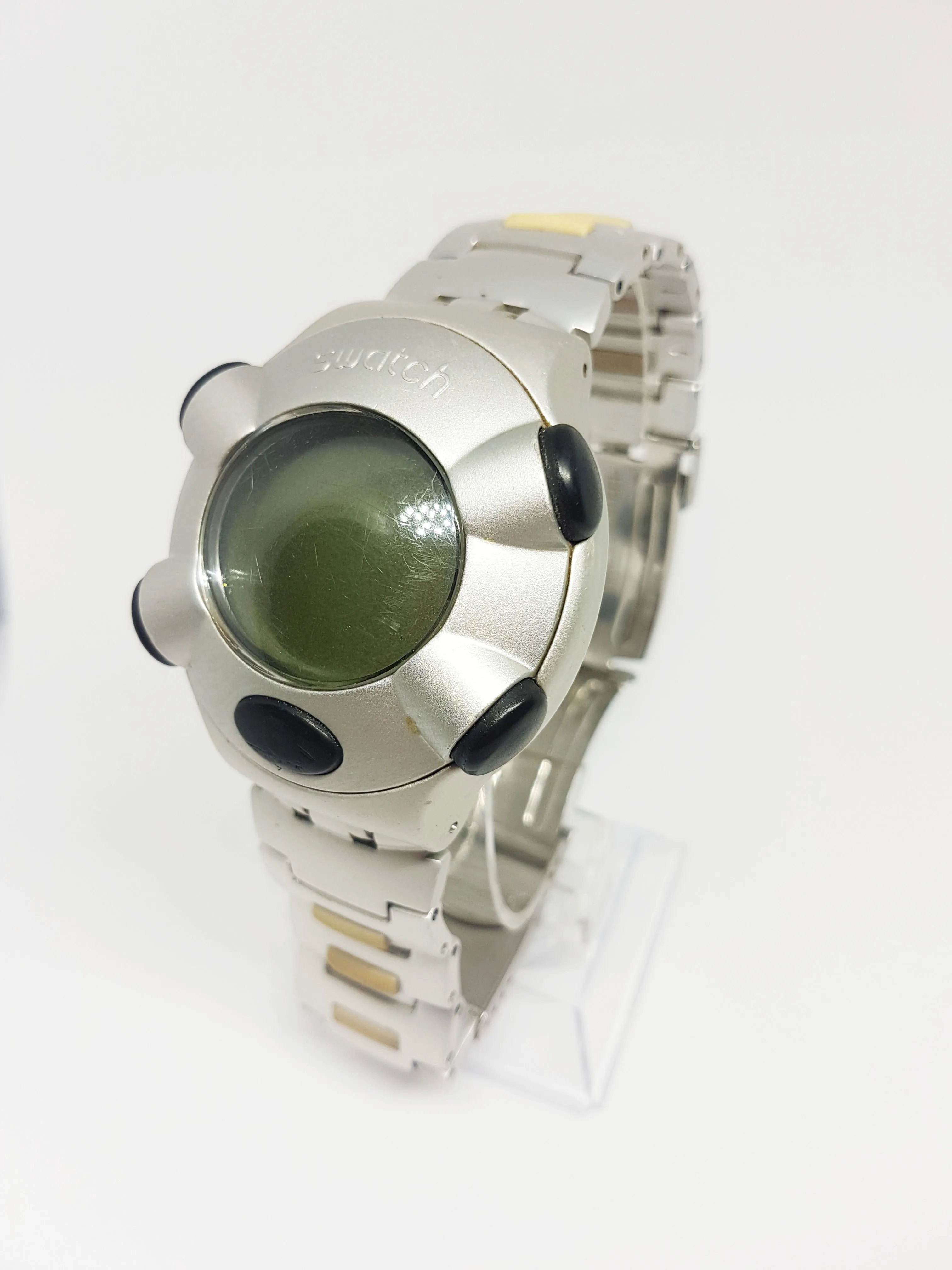 Swatch Digital Beat VIRTUAL WAVE I YFS4000 | Retro 2000 Swiss Swatch Watch