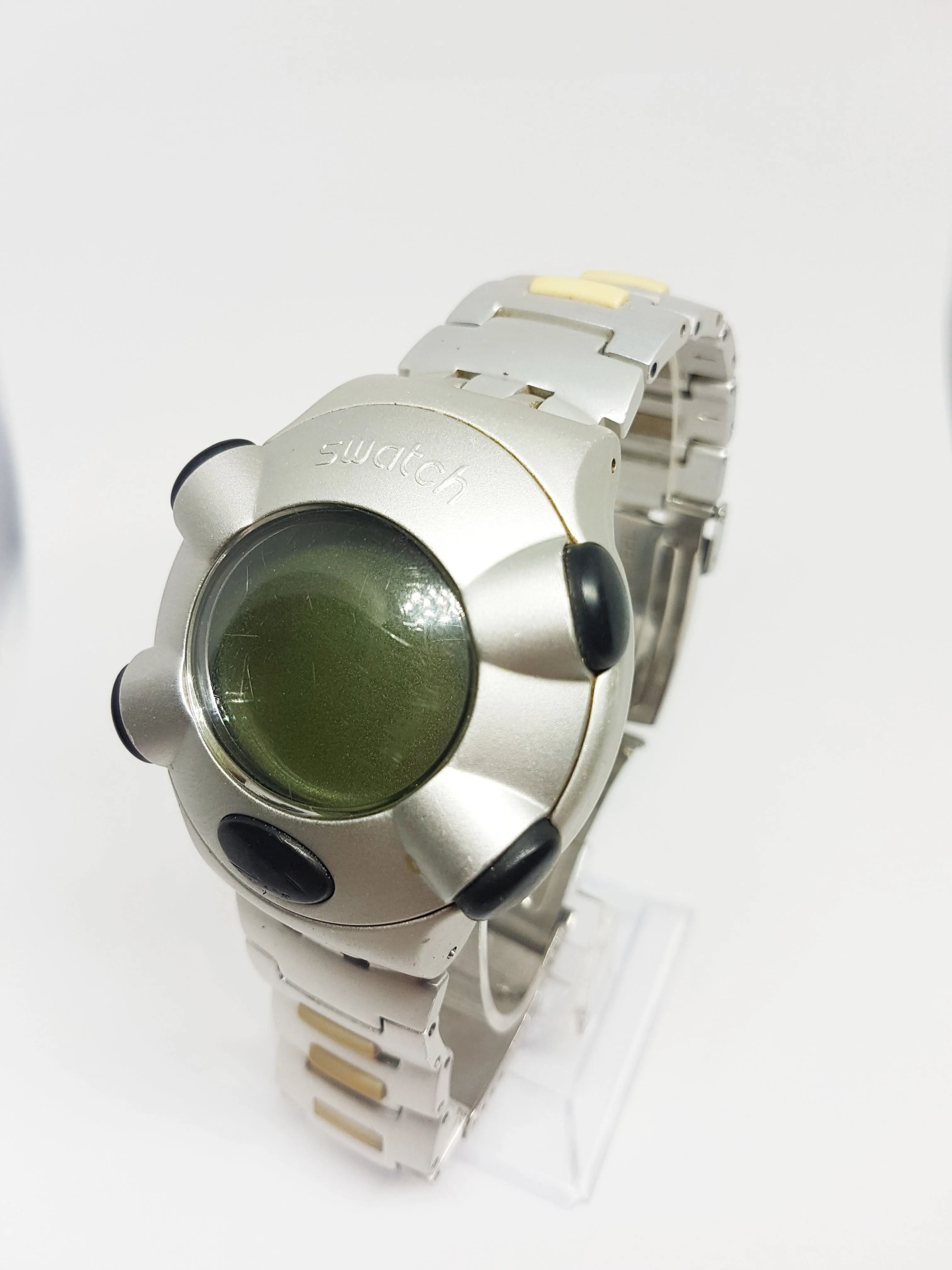 Swatch Digital Beat VIRTUAL WAVE I YFS4000 | Retro 2000 Swiss Swatch Watch