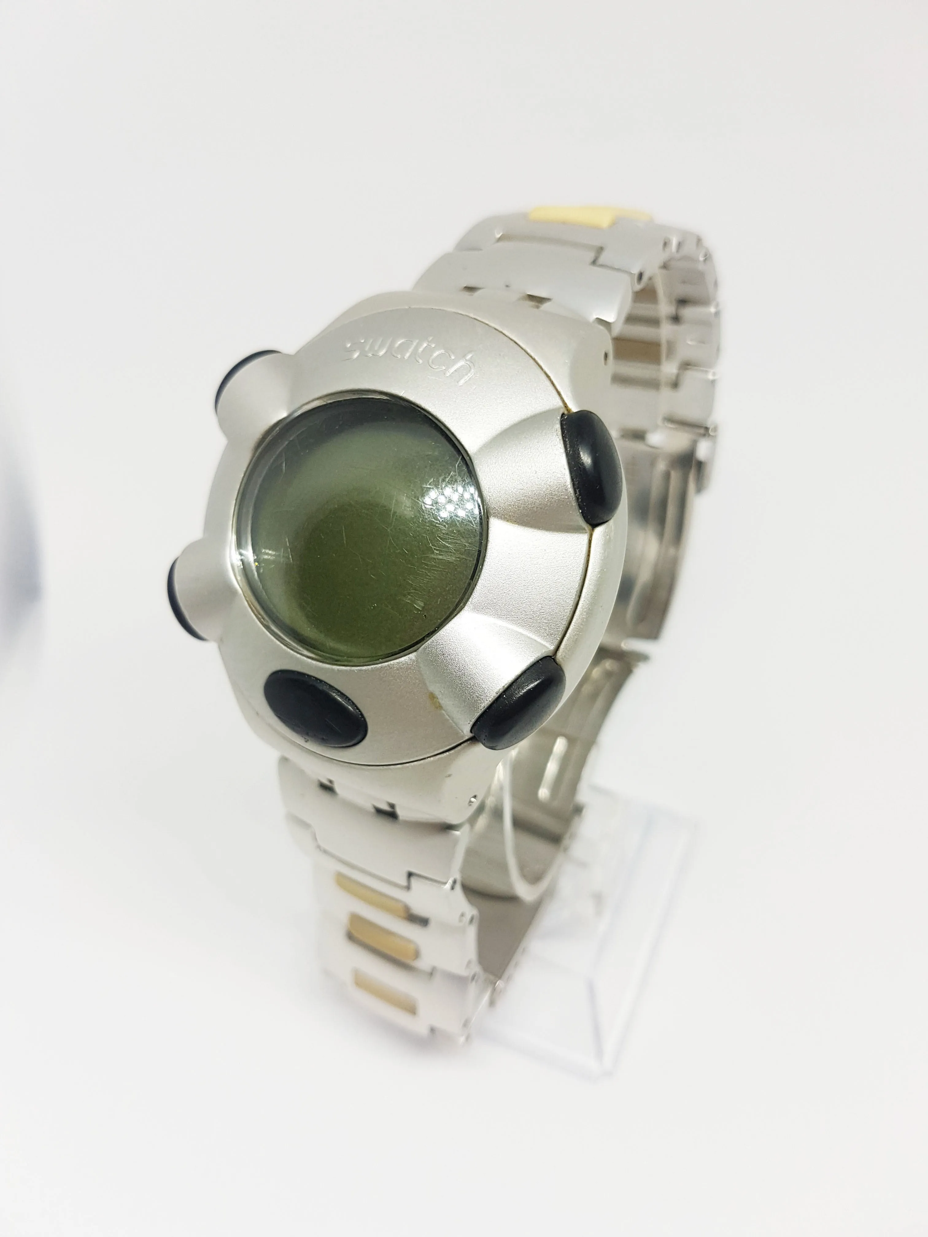 Swatch Digital Beat VIRTUAL WAVE I YFS4000 | Retro 2000 Swiss Swatch Watch