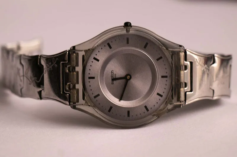 Swatch Skin Watch SFM127 Pure Net Watch | Floral Swatch Bracelet Watch