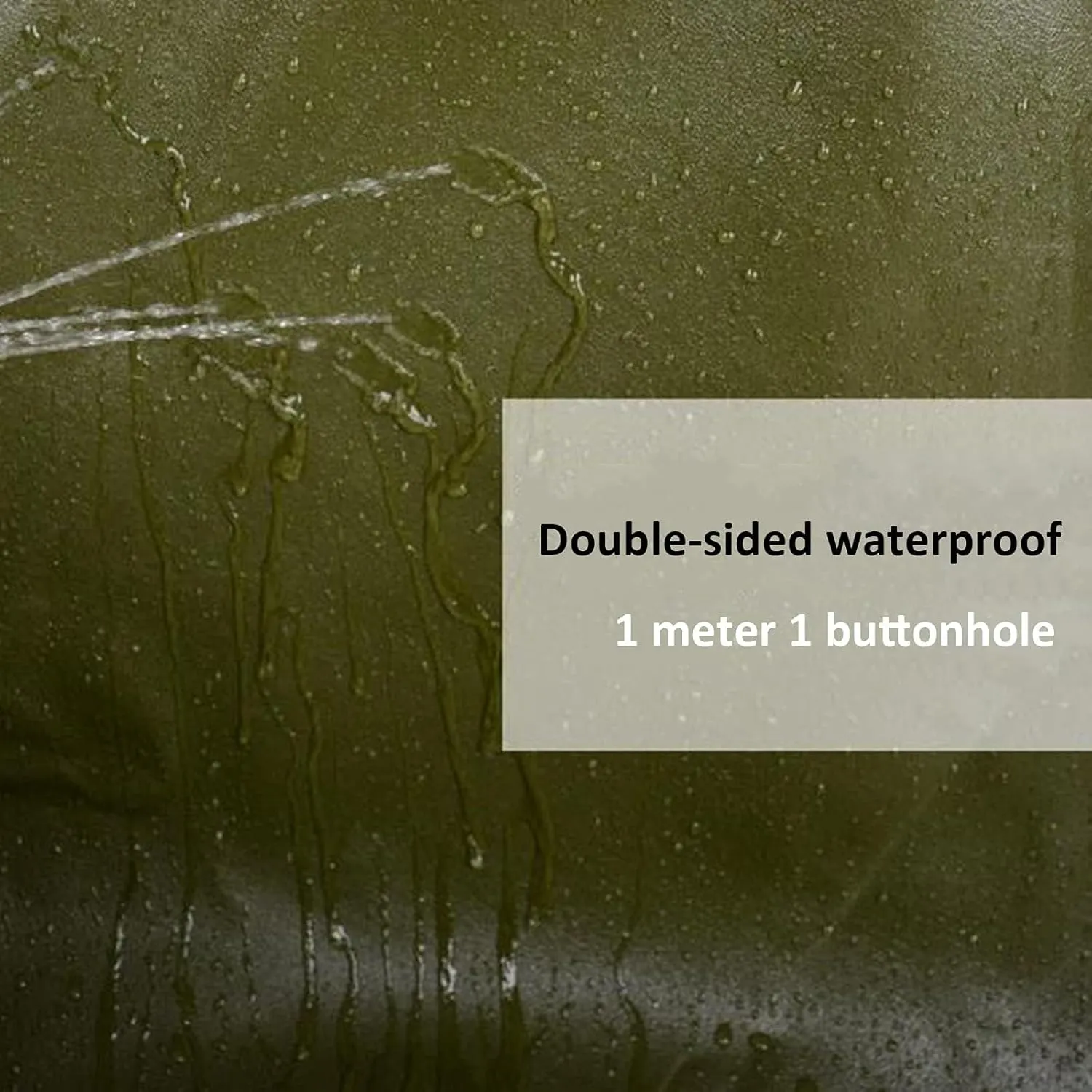 Tent Canvas Shade Cloth Tarpaulin Waterproof Heavy Duty Thicken Tarps Rainproof Cloth with Grommets, 6.5X9.8ft/2X3