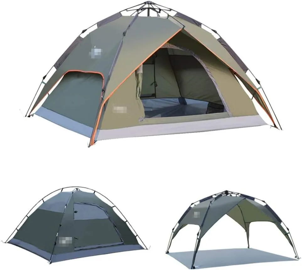 Tent Fully Automatic Hydraulic Outdoor Tent 2 People Rainproof Wild Camping Mountaineering Riding Family Double Tent Waterproof Tents Camping Tents Small awnings Backpacking Tents Hopeful