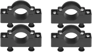 TEQIN 4pcs Marine Boat Kayak Canoe Outrigger Stabilizer, Nylon Mount Mounting Bracket Holder Hardware, Mount Holder/Motor Bracket Pole Clip for Rod Diameter in 30-35mm/1.18-1.38in 4pcs/Pack