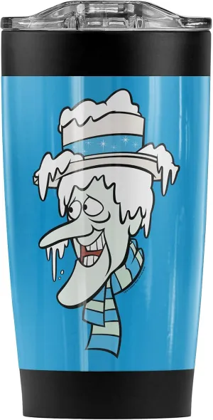 The Year Without a Santa Claus Snow Miser Stainless Steel Tumbler 20 oz Coffee Travel Mug/Cup, Vacuum Insulated & Double Wall with Leakproof Sliding Lid | Great for Hot Drinks and Cold Beverages