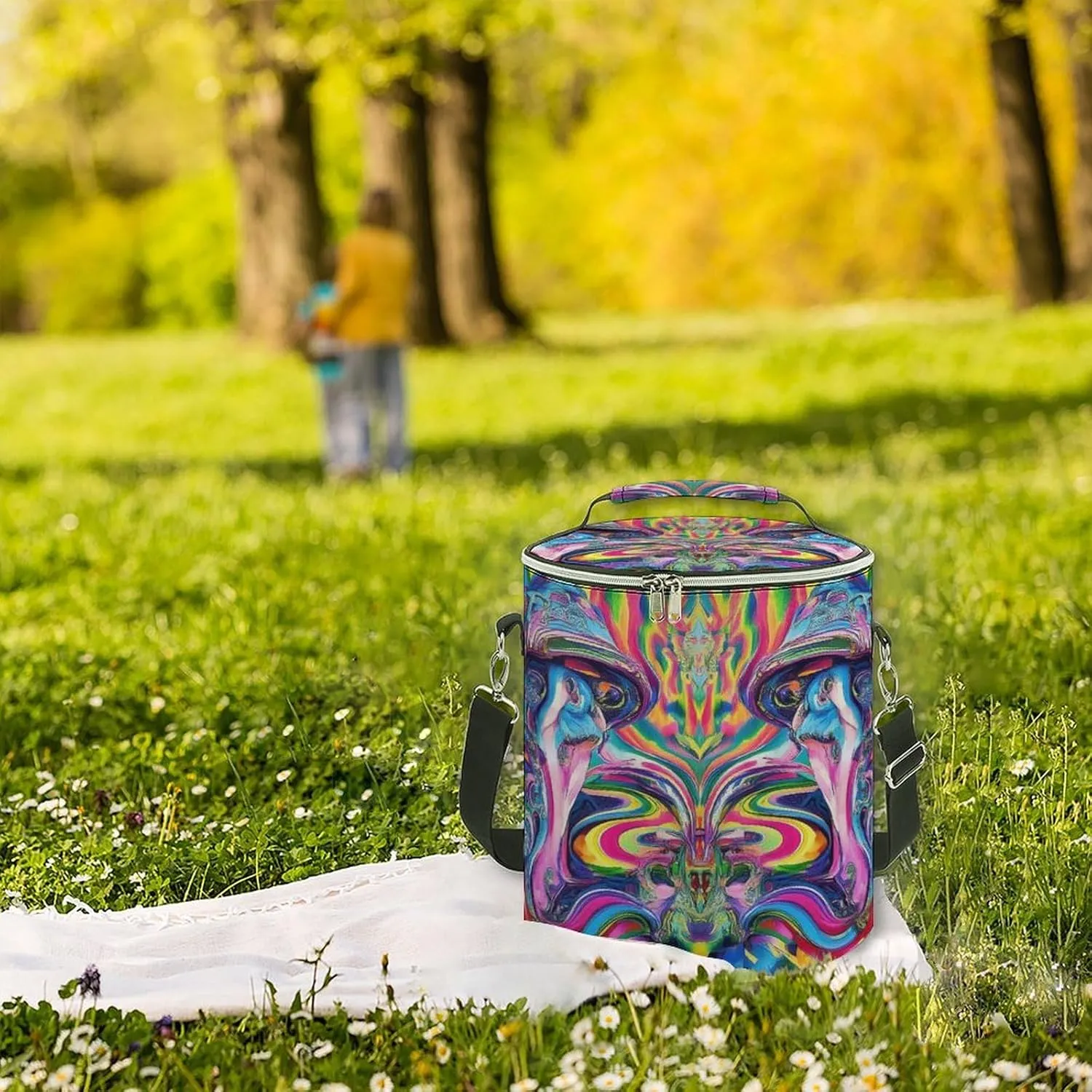 Thermal Bag with Shoulder Strap, Leak Proof Insulated Backpack Cooler for Picnic