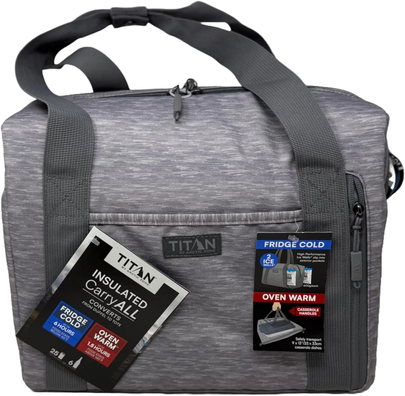 Titan by Artic Zone Insulated Carry All - Converts from Duffel to Tote