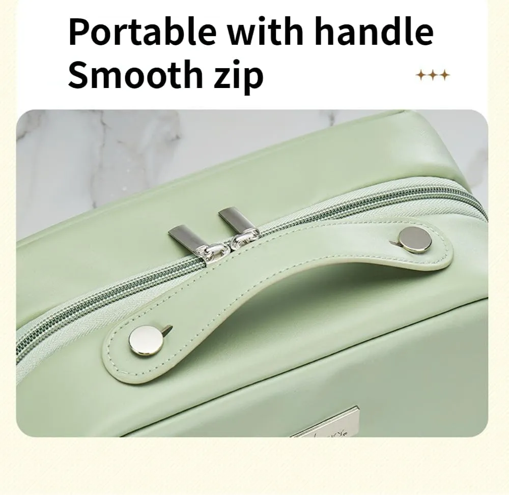 Toiletry Bag for Women Men, Waterproof Makeup Cosmetic Bag Travel Organizer Travel Bag (Green)