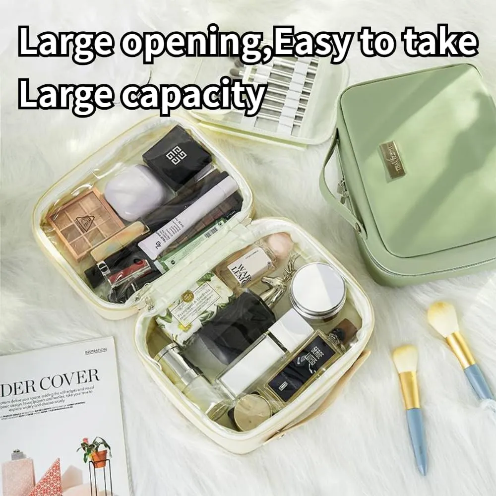 Toiletry Bag for Women Men, Waterproof Makeup Cosmetic Bag Travel Organizer Travel Bag (Green)