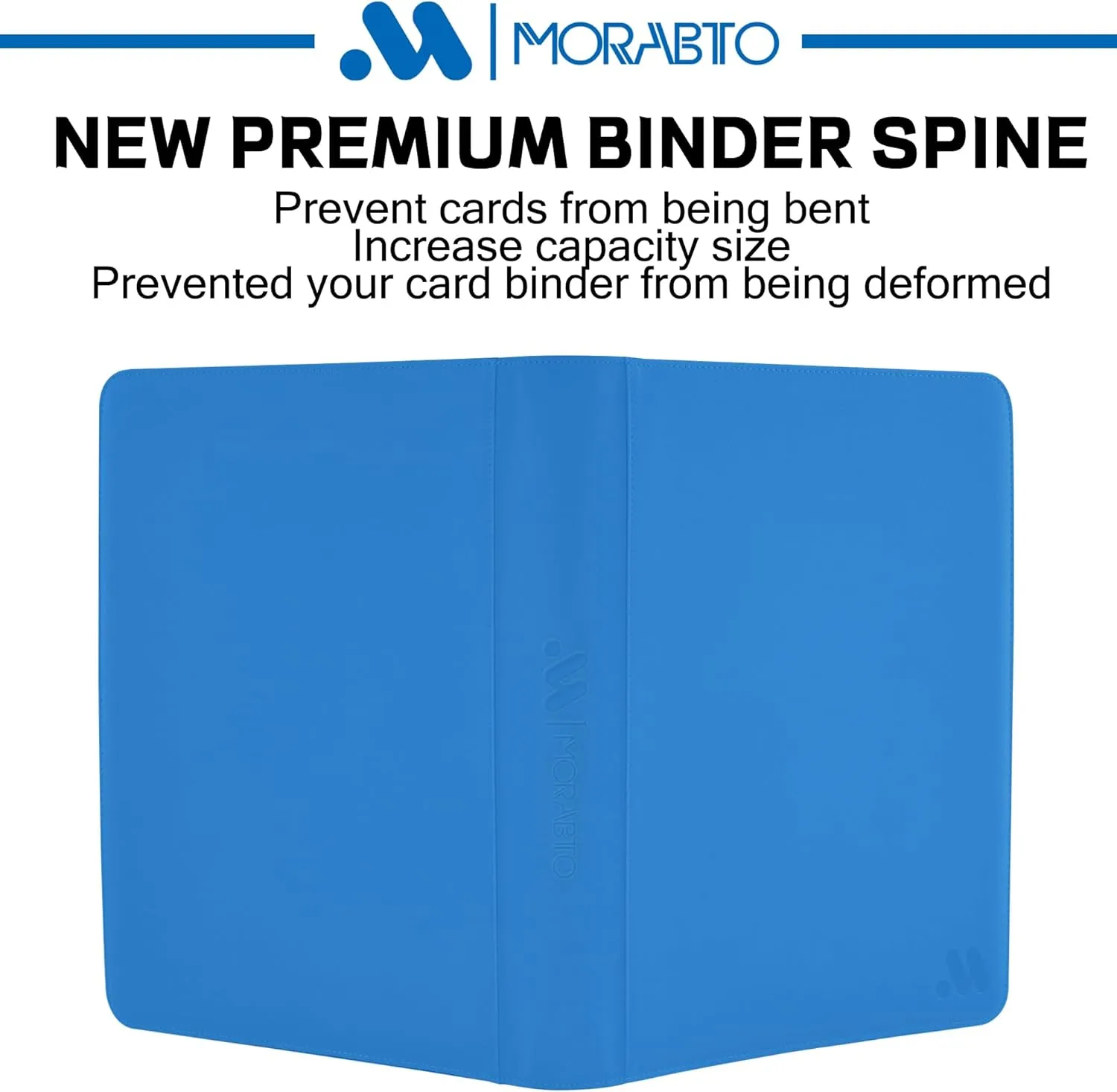 Toploader Binder, Holds 324 Top Loaders,9 Pocket Top Loader Binders for 3" x 5" Rigid Cards,Toploader Card Binder for Hard Plastic Top Loaders -Sky Blue
