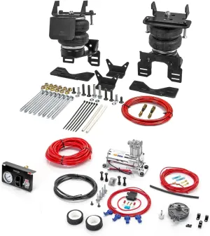 TORQUE Air Bag Suspension Kit with Internal Jounce Bumper and Compressor Kit for 2017-2025 Ford F250 F350 4WD only and F450 2WD 4WD F-250 F-350 F-450 7,500 lbs(Replaces Firestone 2625) (TR75625)