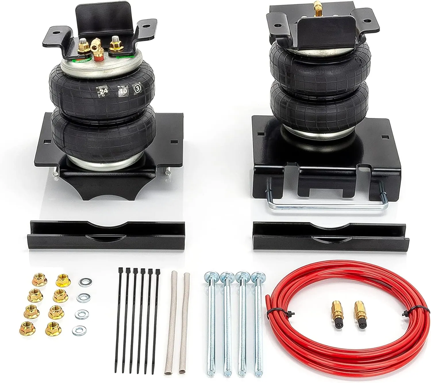 TORQUE Air Suspension Bags Kit with Internal Jounce Bumper for 2002-2008 Dodge Ram 1500 (Not for Mega Cab) 2WD 4WD Rear Helper Bag Spring Towing, Up to 7,500 lbs Load Capacity (TR75286)