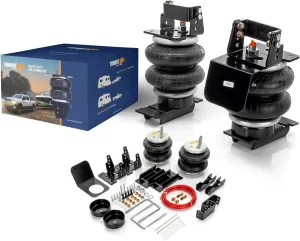 TORQUE Airbag Air Bag Suspension Kit for 2003-2013 Dodge Ram 2500, 2003-2012 Dodge Ram 3500, 2006-2008 1500 Mega Rear Helper Bag Spring Towing 5000 lbs (Replaces Firestone Ride Rite 2299) (TR2299)