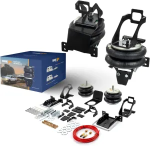 TORQUE Airbag Air Bag Suspension Kit for 2005-2007 Ford F250 F350 4WD only F-250 F-350 Super Duty Rear Helper Bag Spring Towing 5000 lbs (Replaces Firestone Ride Rite 2400) (TR2400)
