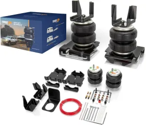 TORQUE Airbag Air Bag Suspension Kit for 2007-2018 Chevrolet Chevy Silverado 1500 and GMC Sierra 1500 2WD 4WD Rear Helper Bag Spring Towing 5000 lbs (Replaces Firestone Ride Rite 2430) (TR2430)