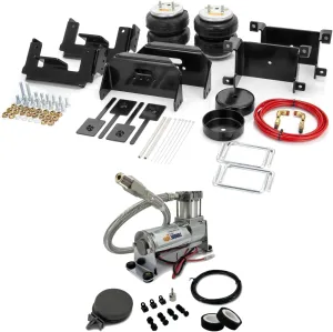TORQUE Compressor and Air Suspension Bags Kit for 2015-2025 Ford F150 2WD 4WD F-150 Rear Helper Bag Spring Towing 5000 lbs