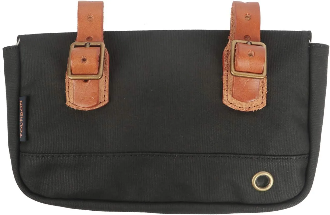 TOURBON Bike Handlebar Bags, Bike Bags, Waterproof Canvas
